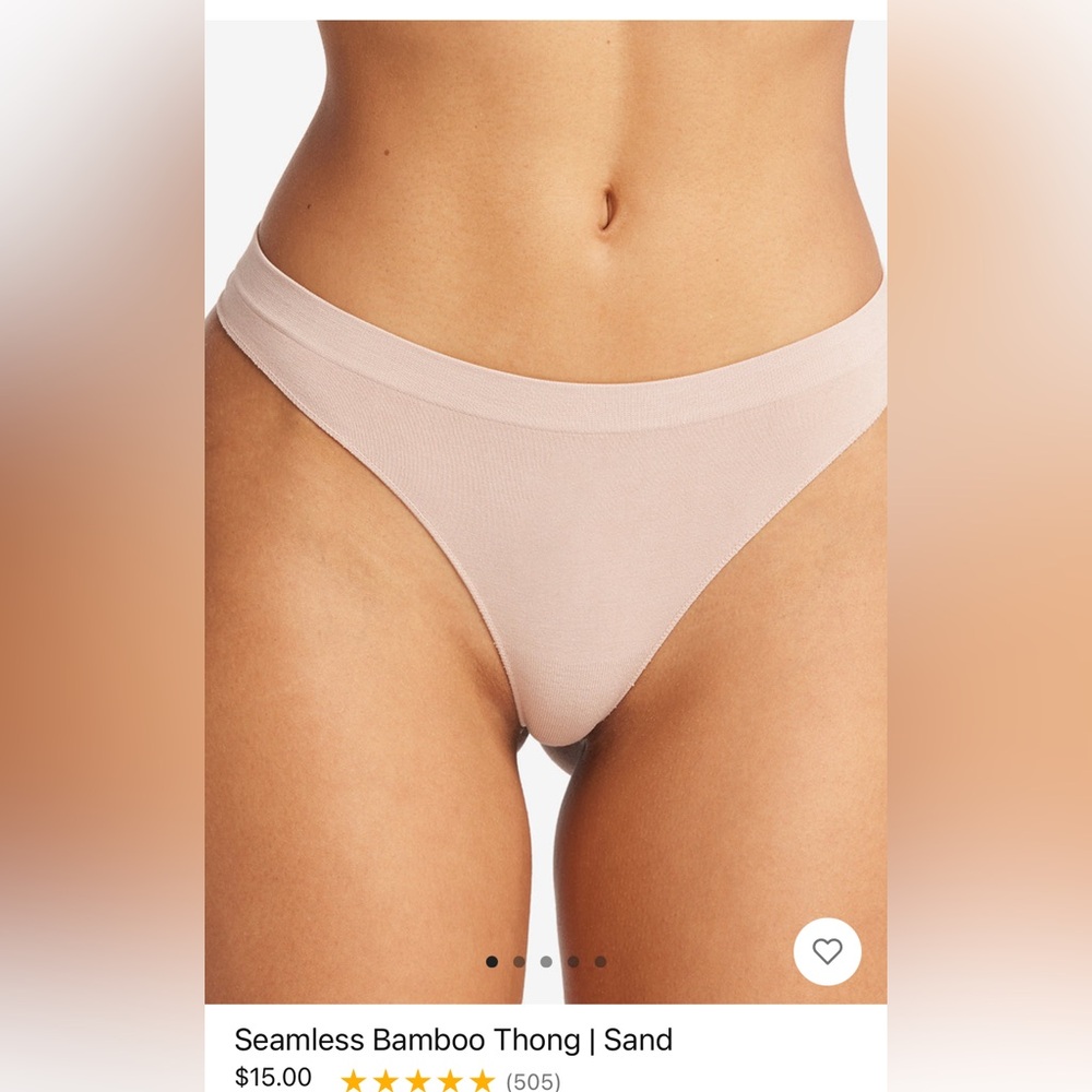 Seamless Bamboo Thong | Sand